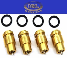 x4 Carburetor Float Valve Carb Needle Seat KZ ZX ZN 700-1100 (See Notes!) #S215