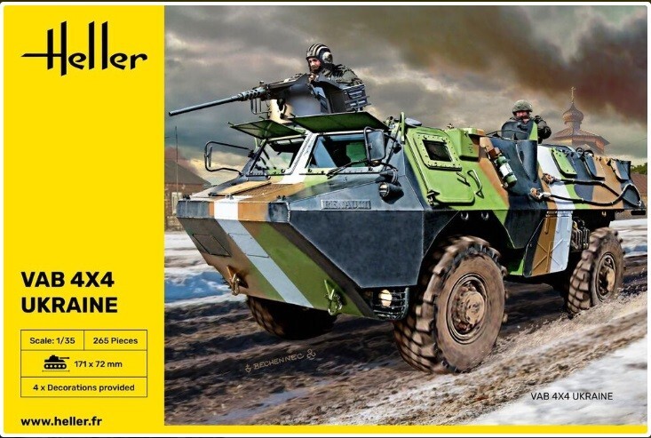 Heller 81130 1:35th scale VAB 4X4 Ukraine