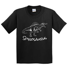 Kids Dinosaur Shirt - Spinosaurus Sketch Prehistoric Animal Dinosaur T-Shirt