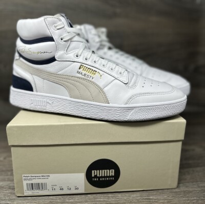 Mens Puma Ralph Sampson 70 Mid OG Basketball Shoes Size 12 White Grey  Violet | eBay