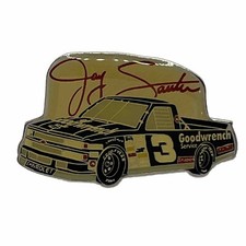 Jay Sauter Goodwrench Truck Racing NASCAR Race Car Driver Enamel Lapel Hat Pin