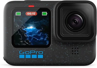 GoPro HERO12 Black wasserdichte 27MP Actionkamera mit 5.3K60 Ultra HD Video HDR