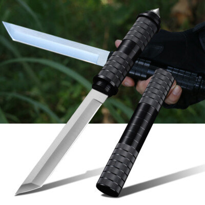 11.4'' Fixed Blade Knife Survival Samurai Straight Knives Camping Hunting Skinner