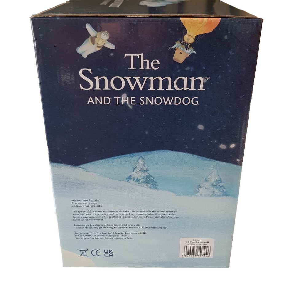 Acrylic Snowdog Light Up Christmas Decoration Outdoor Indoor Battery eBay