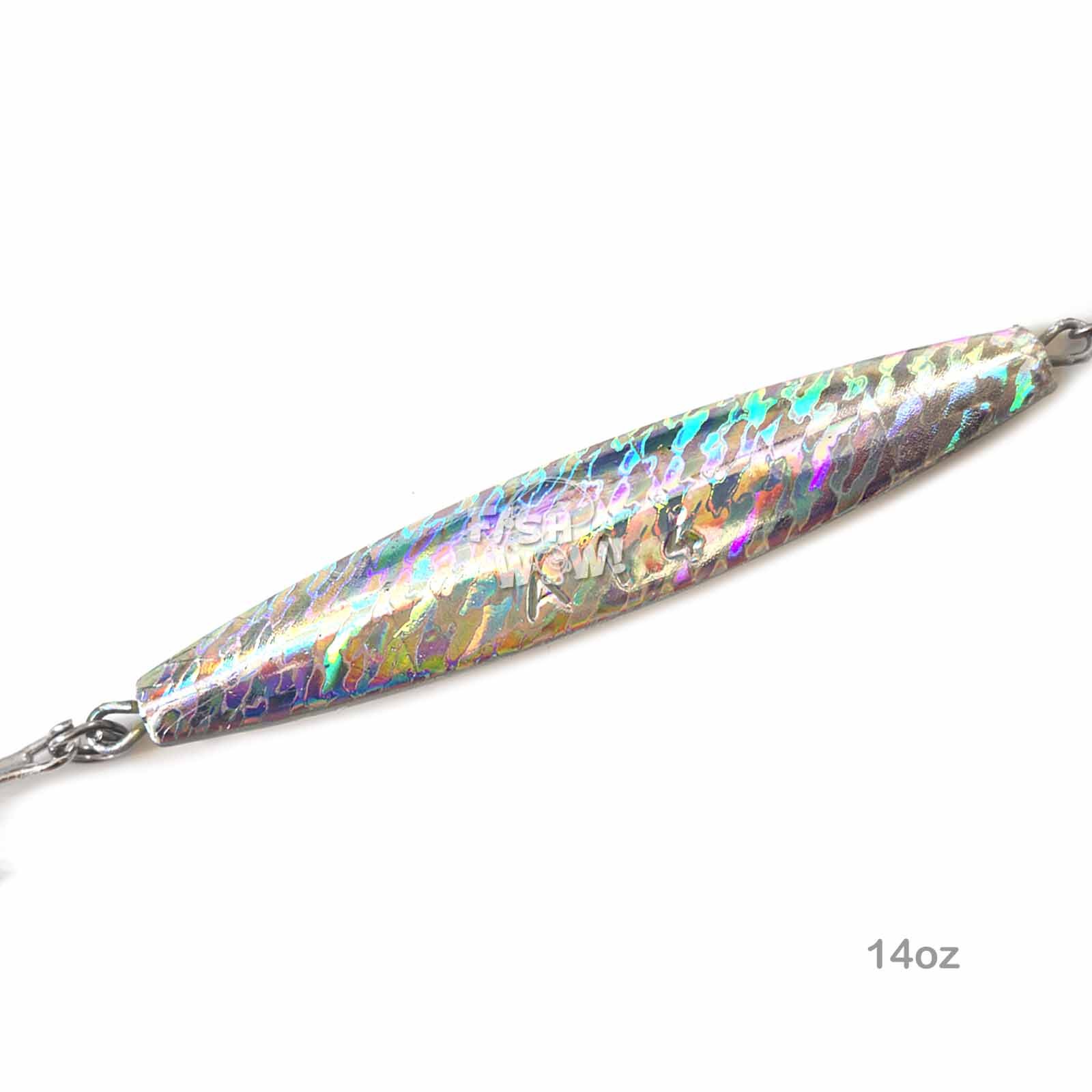 20pcs 14oz Fishing Diamond Jig Mylar Holographic Laser w/ Treble Hook Heavy Bait - Image 3