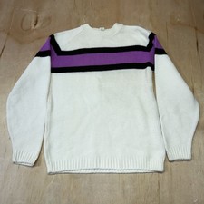 Vintage 1970s Arctic Cat Adult Snowmobile Knit Sweater Arcticwear White