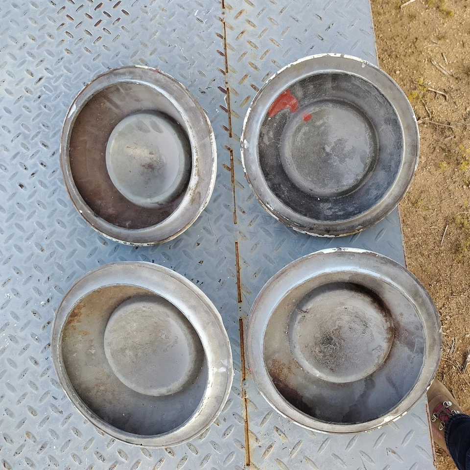 1958 59 Chevrolet Truck pickup 1/2 Ton Painted Hubcaps  - Image 2 of 4