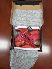 Pastry Glam Red Pop Tart Glitter Hi-Top Dance Sneakers Fuchsia Women  s 6 New