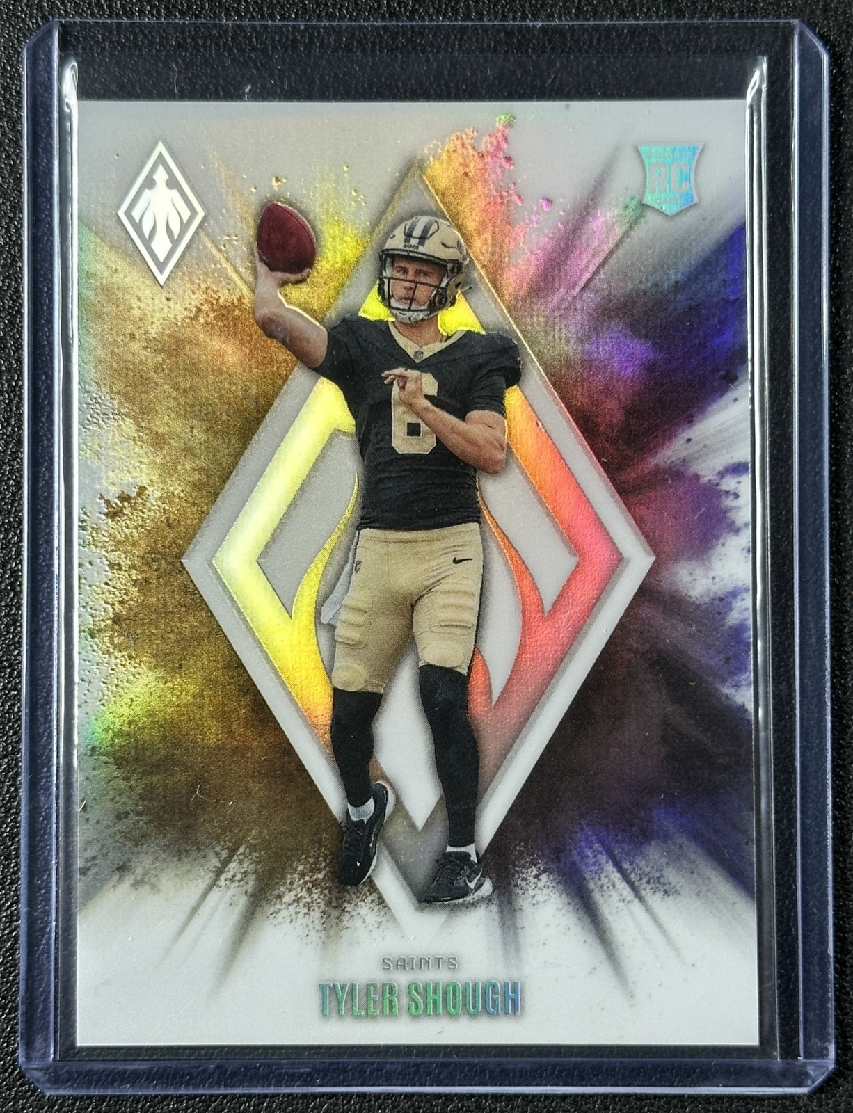 TYLER SHOUGH 2025 PANINI PHOENIX #1 ROOKIE COLOR BLAST RC SSP SAINTS