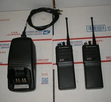 GMRS Portable Radio Pair Motorola MTS2000 UHF w/Rapid Charger