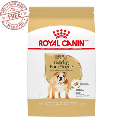Royal Canin Breed Health Nutrition Bulldog Adult Dry Dog Food, 30 lbs. Authentic