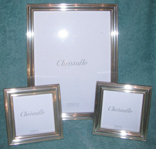 Lot of 3 Sterling Silver Christofle Picture Frames 925