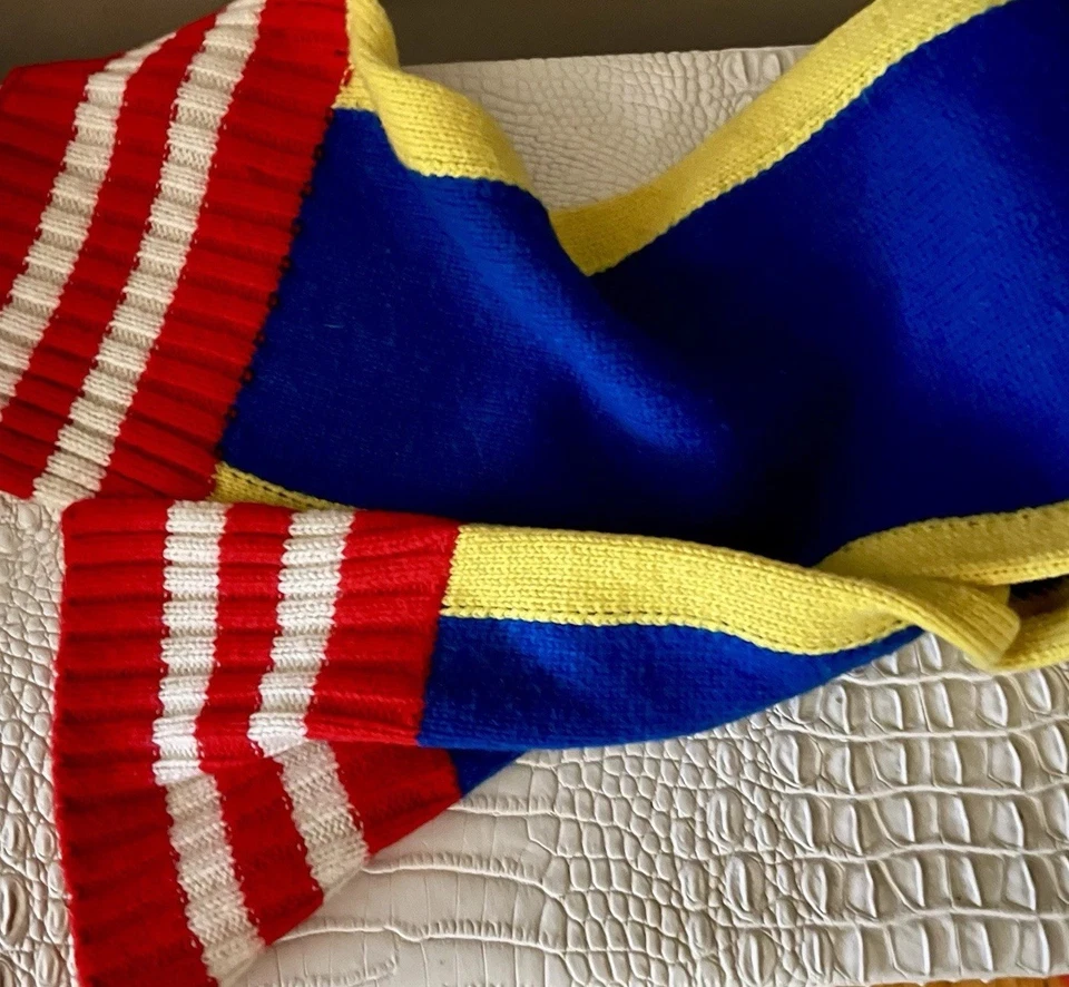 Polo Ralph Lauren Hi Tech Polo Bufanda Amarillo Azul Blanco Rojo Foto 3 de 4