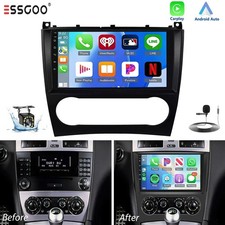 Autoradio Android 15 GPS Navi WIFI KAM für Mercedes Benz C-Klasse W203 CLK C209