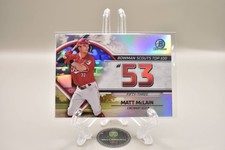 Matt McLain Reds 2023 Bowman Chrome Scouts Top 100 Refractor #53 Rookie #BTP-53