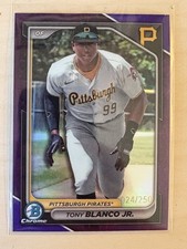2024 Bowman Chrome Tony Blanco Jr True Purple Refractor /250 #BCP-132 Pirates