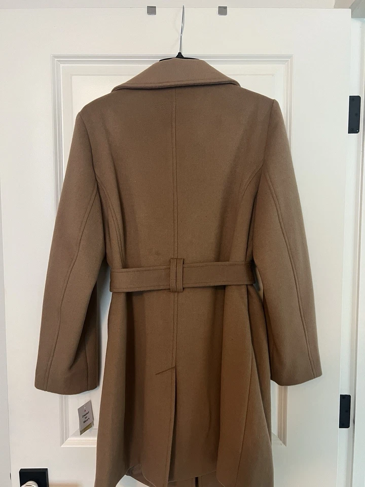 Michael Kors Women's Belted Zip Front Coat Petite Large (PL). Camel Color. NWT. - Image 2 of 4