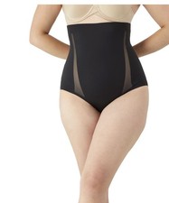 Maidenform Women Shapewear Flexees High Waist Extra Firm Shaping Brief XL Black