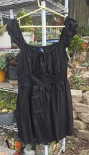 Old Navy Womens Black L Mini Dress, elastic waist