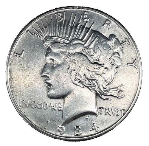 1934 Peace Dollar EF-Extremely Fine 90% Silver $1 US Coin # 453