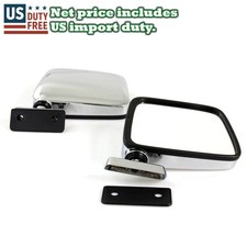 Lr Door Mirrors Chrome Fit 60-97 Datsun Nissan 720 120y 520 521 620 B310 Pickup
