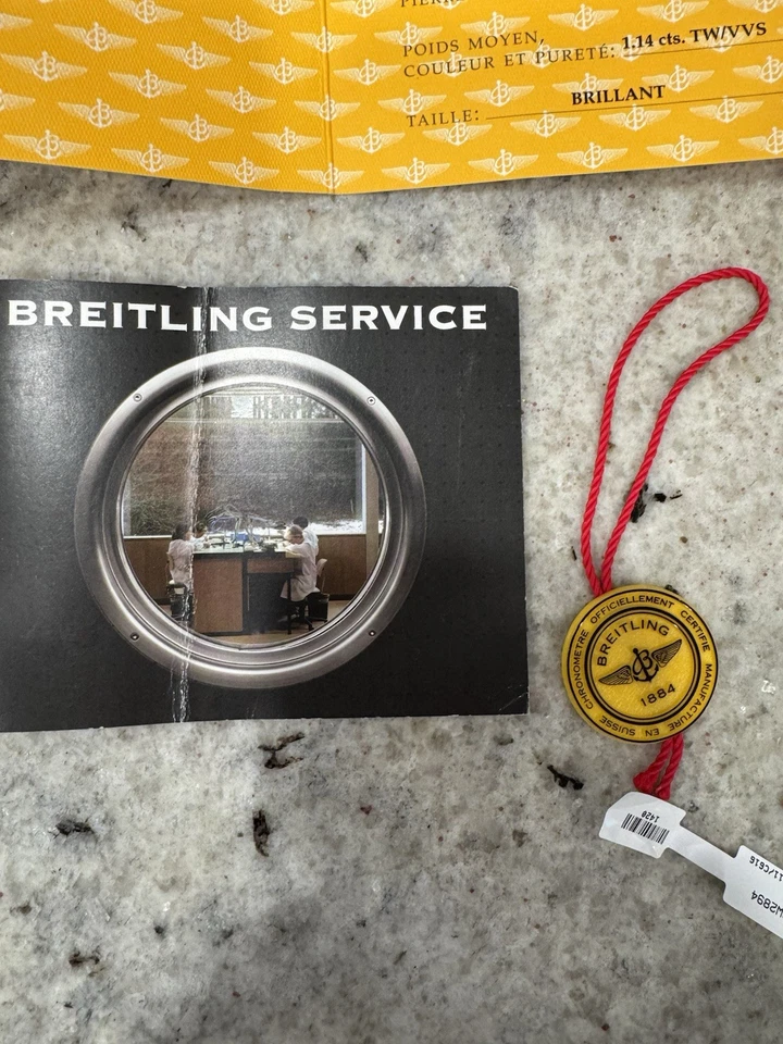 Breitling A1335653 Chronomat Papers: Certificate Service Book And Hang Tag - image 4 of 4