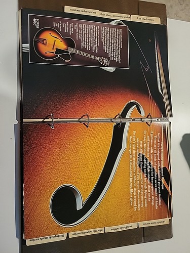 Gibson Dealer Catalog Book Les Paul Embossed Bound Vintage Guitar Circa 1975 - Picture 11 of 24