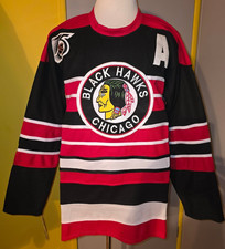 Chris Chelios Chicago Blackhawks Striped 75th "1991-92 Throwback" CCM NHL Jersey