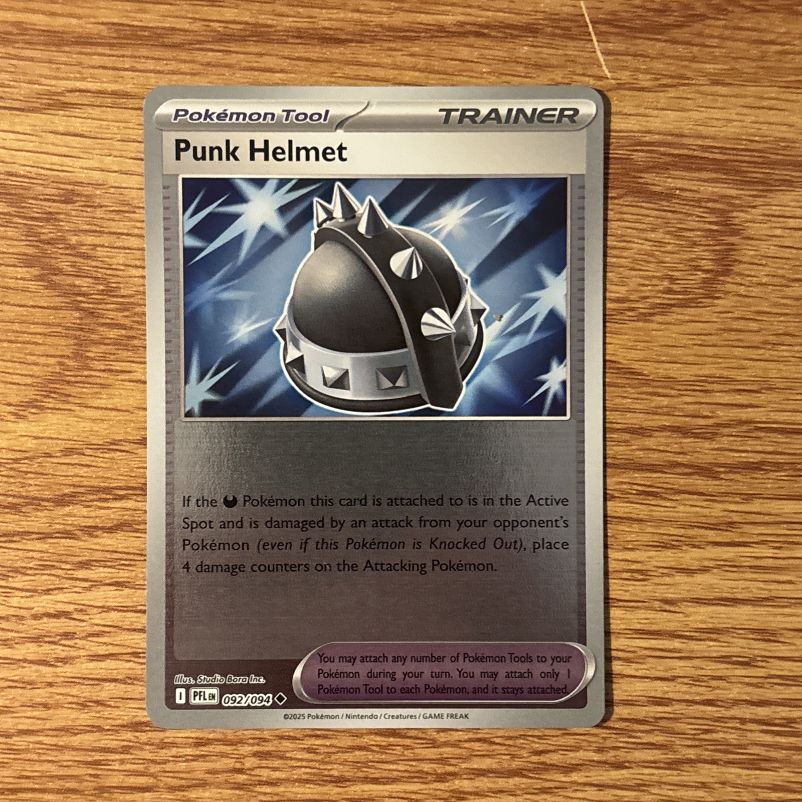 Punk Helmet 092/094 Reverse Holo - Me02: Phantasmal Flames Pokémon TCG - NM