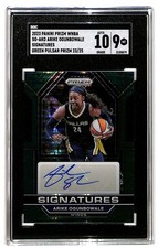 2023 Panini Prizm WNBA Arike Ogunbowale Signatures Green Pulsar 23/25 SGC 9 