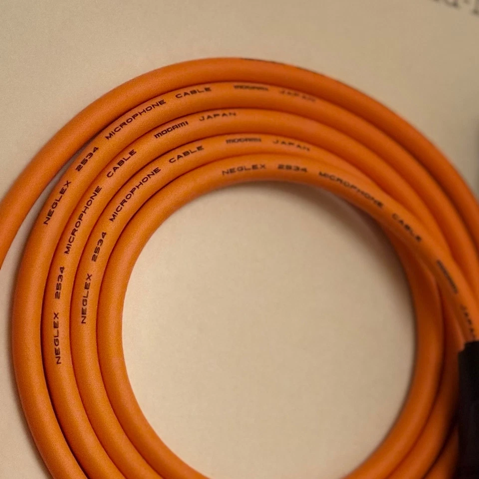 Mogami 2534 Star-Quad naranja 1-30 ft | Elige Neutrik XLR/TRS | Listo para granel Foto 2 de 3