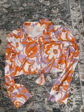 Made In Italy blouse Floral And Bright