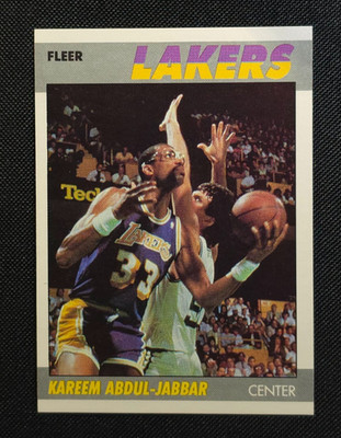 1987-88 Fleer - Kareem Abdul-Jabbar #1 Lakers HOF Gradable Fast Free Shipping