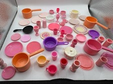Barbie Doll Baking Accessory Kitchen Food Pans Pots Plates Large Lot 50 PCs 4