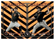 2024 Topps Update Erik Miller Nick Avila Holiday #US271 RC Common Giants