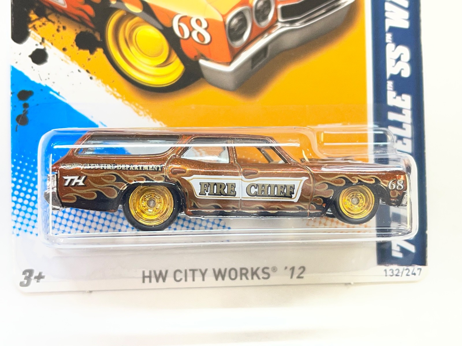 2012 HOT WHEELS SUPER TREASURE HUNTS '70 CHEVELLE SS WAGON W/RUBBER TIRES