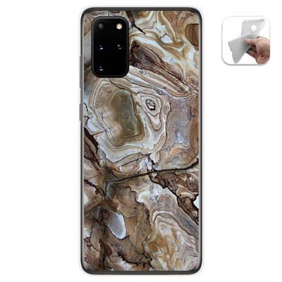 Funda Gel Tpu Für Samsung Galaxy S20+ Plus Design Marmor 14 Zeichnungen