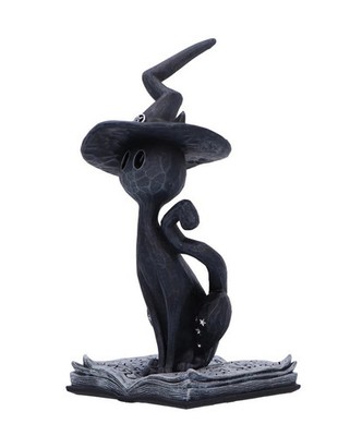 Conjure Zauberspruch-Katzenfigur 15cm als Gothic Wohnaccessoire