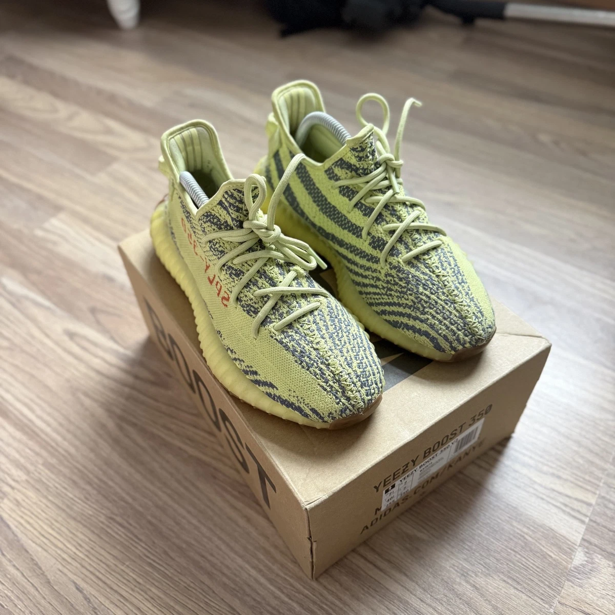adidas gazelle silver green womens adidas Yeezy Boost 350 V2 Semi Frozen Yellow (Preloved) UK 11