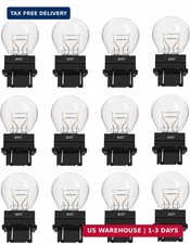12 Pack 3057 Bulb,3157 4157 Brake/Tail/Turn Signal Light Bulbs.  Auto Bulbs T25