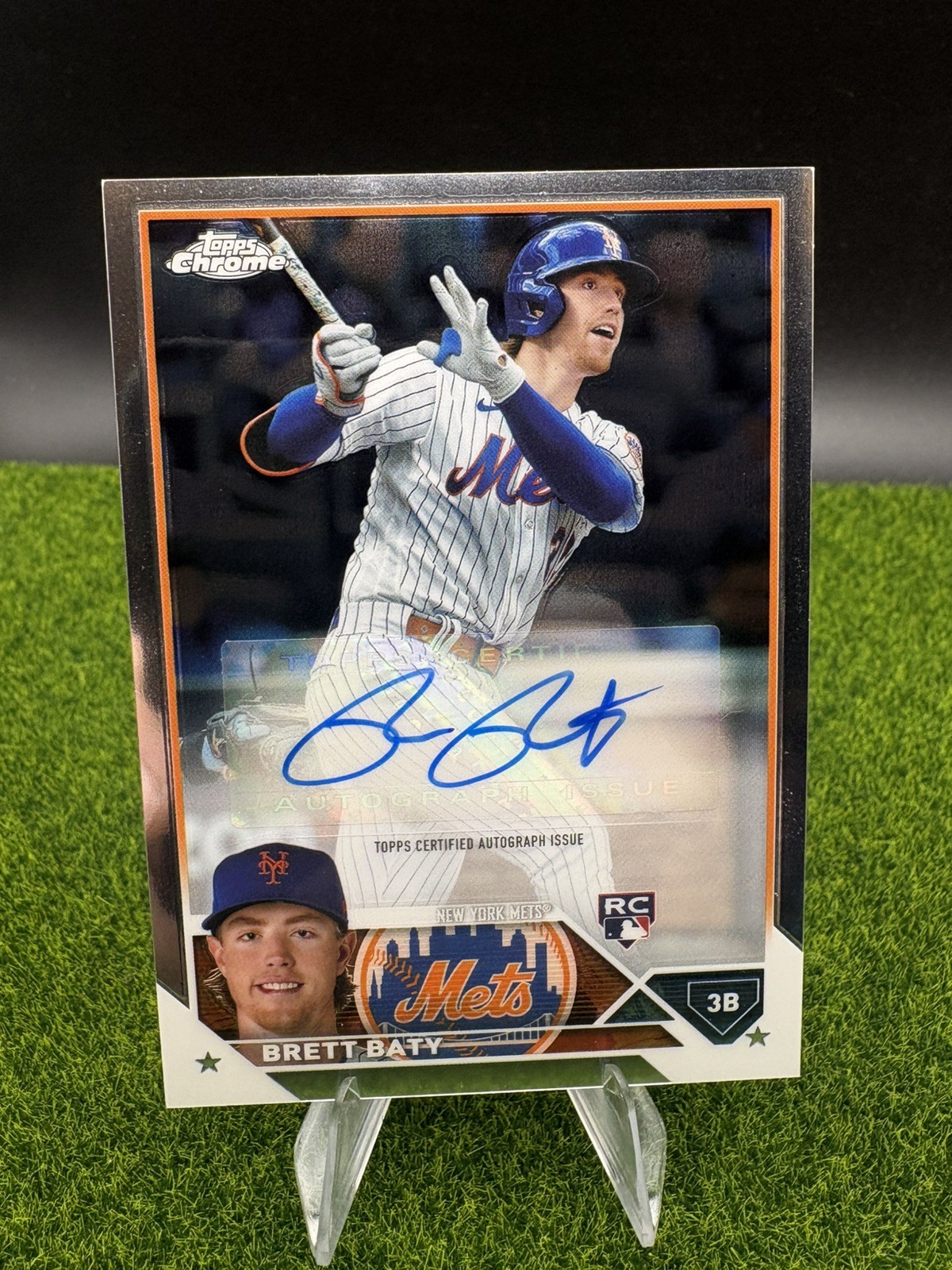 2023 Topps Chrome Update Series - Autographs Brett Baty #AC-BBA (AU, RC)