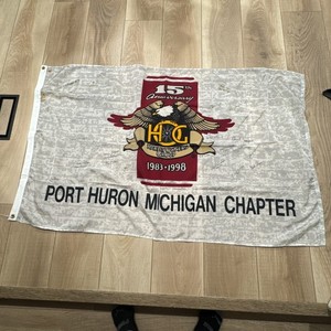 Harley Davidson HOG Flag Port Huron Chapter Michigan 15th Anniversary 1983-1998