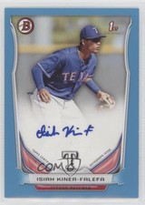 2014 Bowman Retail Prospect Blue 245/500 Isiah Kiner-Falefa #PA-IK Auto ti8