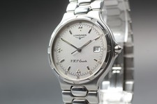 [Near MINT] Longines Conquest VHP L1.613.4 35mm Silver Dial Date Qz Men's Watch