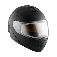 CKX Matte Black Tranz 1.5 AMS Snow Helmet w/Dual Lens Shield - 512564#