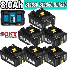 4er-Pack Für Makita 18V 9,0Ah LXT Lithium-Ionen BL1830 BL1850 BL1860 1890 Akku