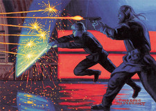 LUKE SKYWALKER 1996 Topps Star Wars Shadows of the Empire #35 Hildebrandt NM