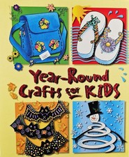 Year-Round Step-By-Step Kids Crafts Hardcover Spiral Bound Book 128 Pages 2003 