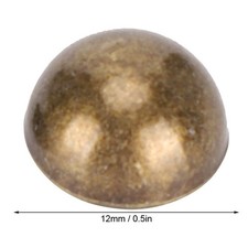 30 Sets Screw Mushroom Rivets BronzeColoured Dome Studs for Leather Decoration