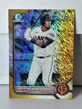 2022 Bowman - Chrome Prospects Ricardo Genoves #BCP-60 Gold Shimmer Refractor/50